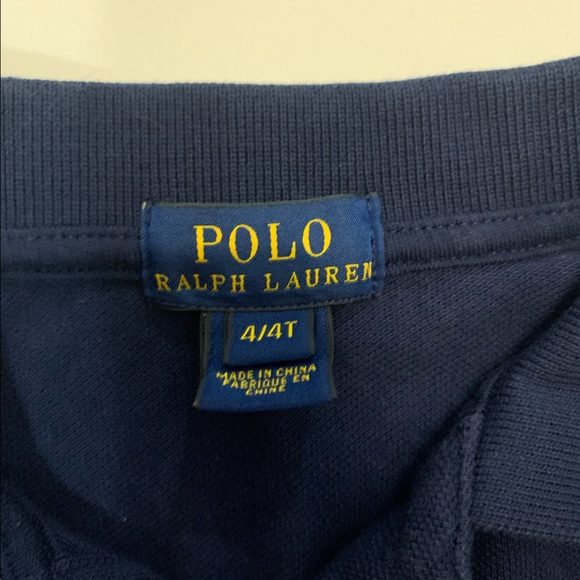 Polo by Ralph Lauren classic Golf Shirt in Navy Size 4T - Picture 2 of 4